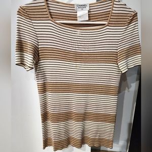 Vintage Chanel 98P CC logo tee